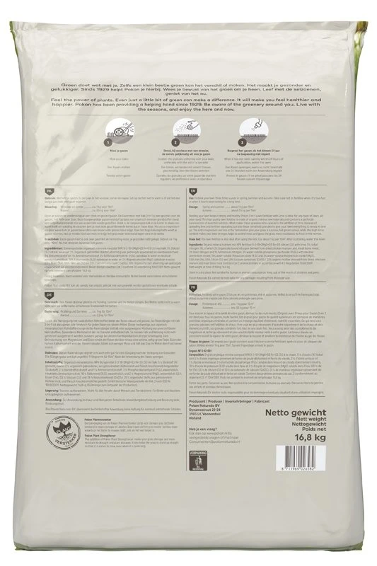 Pokon Gazonmest Met Kalk 3-in-1 250m2 2 Pokon Gazonmest Met Kalk 3-in-1 250m2 - Afbeelding 2